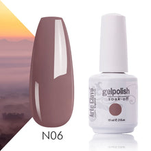 Load image into Gallery viewer, Arte Clavo Nude Colors Series 15ml UV Gel Nail Polish Gel Lacquer Varnish Nail Paint Top UV LED Gel Nail Art Hybrid Soak Off