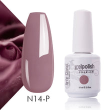 Load image into Gallery viewer, Arte Clavo Nude Colors Series 15ml UV Gel Nail Polish Gel Lacquer Varnish Nail Paint Top UV LED Gel Nail Art Hybrid Soak Off