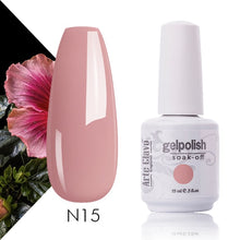 Load image into Gallery viewer, Arte Clavo Nude Colors Series 15ml UV Gel Nail Polish Gel Lacquer Varnish Nail Paint Top UV LED Gel Nail Art Hybrid Soak Off
