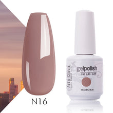 Load image into Gallery viewer, Arte Clavo Nude Colors Series 15ml UV Gel Nail Polish Gel Lacquer Varnish Nail Paint Top UV LED Gel Nail Art Hybrid Soak Off