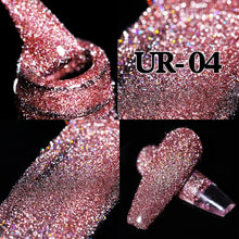 Load image into Gallery viewer, UR SUGAR 7.5ml Glitter UV Gel Nail Polish Glitter Sequins Soak Off UV Gel Varnish Colorful Nail Gel Polish DIY Nail Art Polish