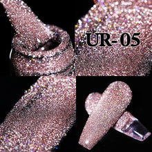 Load image into Gallery viewer, UR SUGAR 7.5ml Glitter UV Gel Nail Polish Glitter Sequins Soak Off UV Gel Varnish Colorful Nail Gel Polish DIY Nail Art Polish