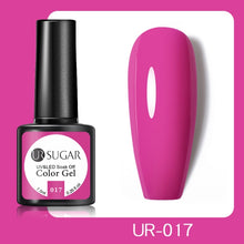 Load image into Gallery viewer, UR SUGAR 7.5ml Glitter UV Gel Nail Polish Glitter Sequins Soak Off UV Gel Varnish Colorful Nail Gel Polish DIY Nail Art Polish