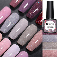 Load image into Gallery viewer, UR SUGAR 7.5ml Glitter UV Gel Nail Polish Glitter Sequins Soak Off UV Gel Varnish Colorful Nail Gel Polish DIY Nail Art Polish